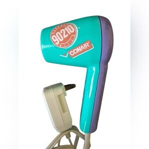 Beverly Hills 90210 Teal and Purple Travel Small Hair Dryer
